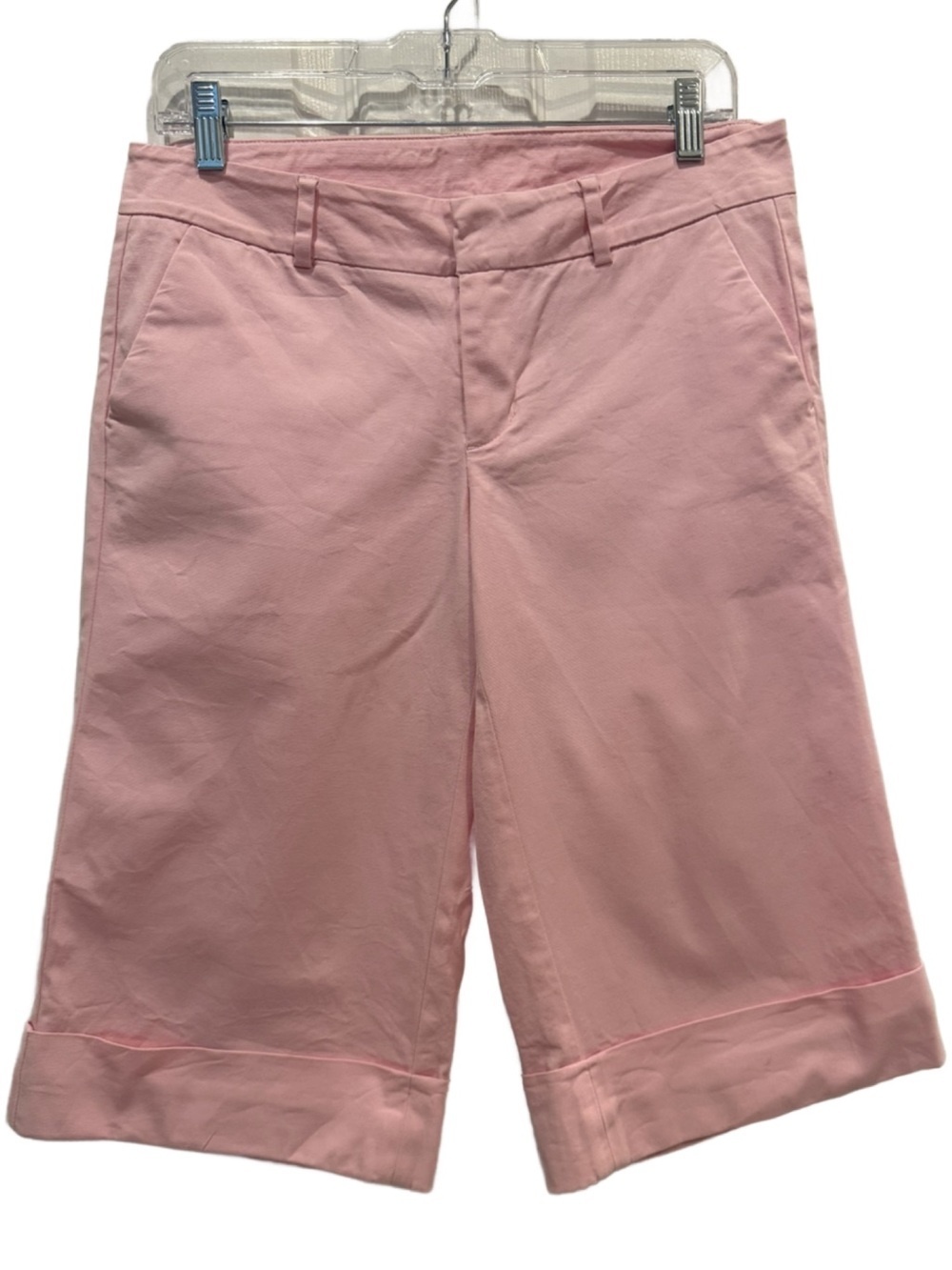Lilly Pulitzer Women's Cotton Blend Pink Bermuda Shorts. 6